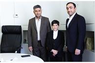 An 11-Year-Old Reciter of the "Mahfel" program receives an educational scholarship from Iran Language Institute