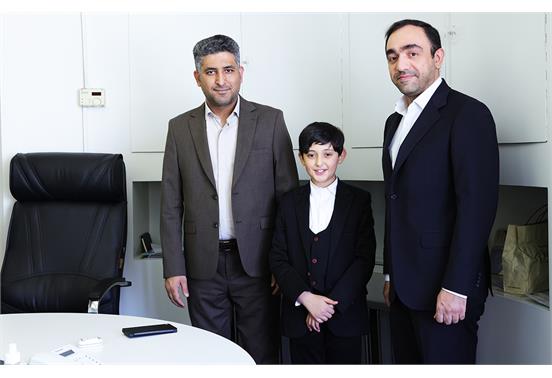 An 11-Year-Old Reciter of the "Mahfel" program receives an educational scholarship from Iran Language Institute