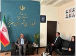 بررسی ظرفیت‌های توسعۀ کانون زبان مهریز در دیدار با فرماندار